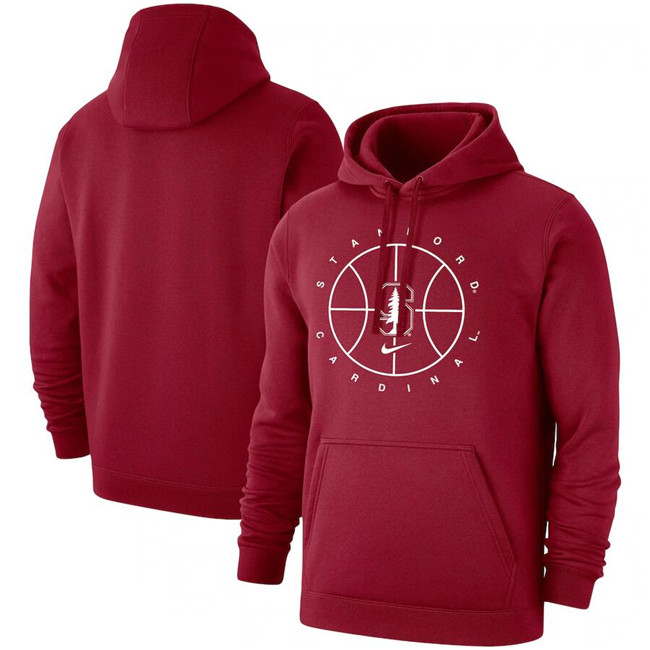 Men's Red Stanford Cardinal Basketball Icon Club Fleece Pullover Hoodie